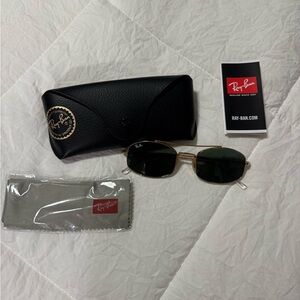 Ray-Ban Black and Gold Sunglasses